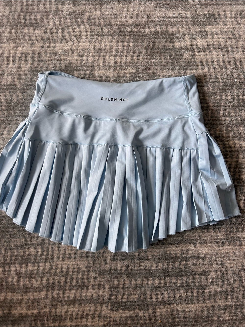Light Blue Gold Hinge Skirt - Picture 2 of 2